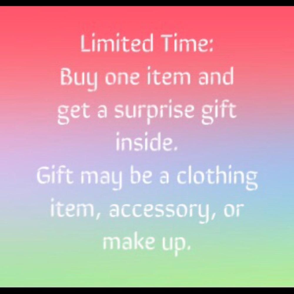 Buy an item and receive a free surprise gift 🎁